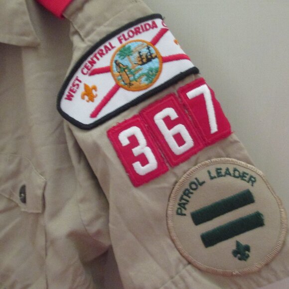 Vintage Boy Scout Patrol Leader Shirt in a size Youth Large 14-16 - Picture 3 of 4